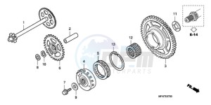 CB1000RAA Europe Direct - (ED / ABS) drawing STARTING CLUTCH