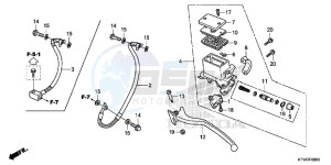 SH300RE SH300RE UK - (E) drawing REAR BRAKE MASTER CYLINDER