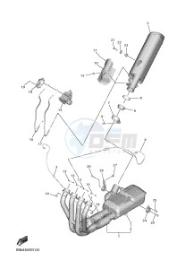 YZF-R6 YZF600 R6 (BN6A) drawing EXHAUST