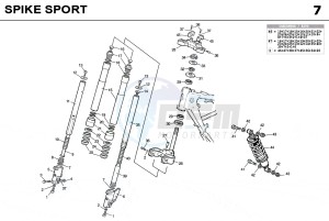 SPIKE SPORT 50 drawing SUSPENSION