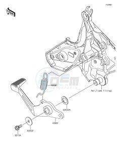 VERSYS 650 ABS KLE650FHFA XX (EU ME A(FRICA) drawing Brake Pedal