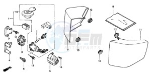 VT750C2 drawing SIDE COVER