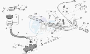 Griso V 850 IE IE drawing Rear master cylinder