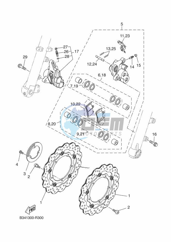 FRONT BRAKE CALIPER