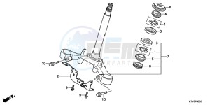 CBR125RWB CBR125RW E drawing STEERING STEM