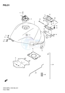 GSX1300R (E3-E28) Hayabusa drawing FUEL TANK (GSX1300RL1 E33)