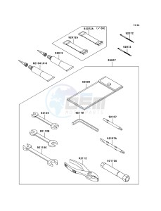 JET SKI STX-15F JT1500A8F FR drawing Owner's Tools