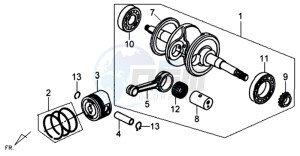 MIO 100 drawing CRANKSHAFT / PISTON / PISTON RING