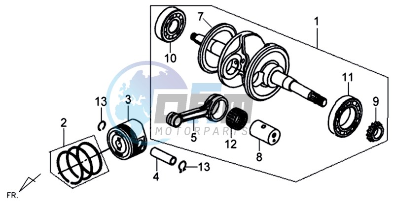 CRANKSHAFT / PISTON / PISTON RING