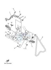 YZ85LW (B0G4) drawing STAND & FOOTREST