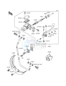 KX 250 K [KX250] (K5) [KX250] drawing FRONT MASTER CYLINDER