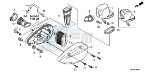 VT750C2SD UK - (E) drawing AIR CLEANER