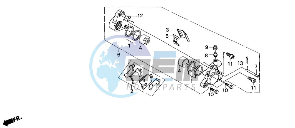 FRONT BRAKE CALIPER