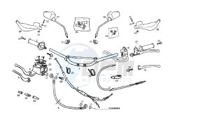 SENDA SM DRD RACING LTD - 50 CC VTHSR2A2B drawing HANDLEBAR - CONTROLS