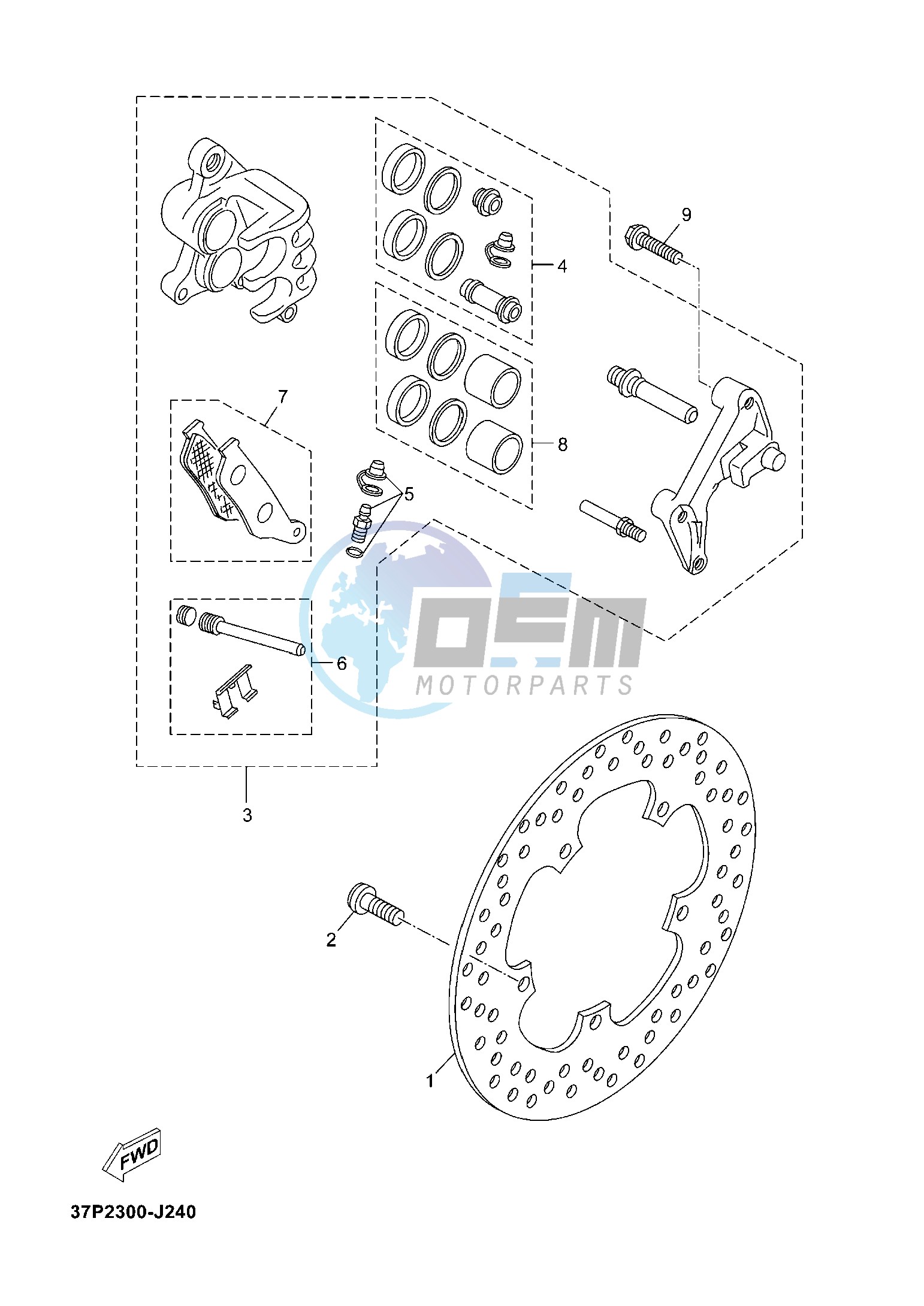 FRONT BRAKE CALIPER