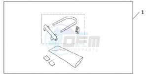 CBR600RA9 BR / ABS MME - (BR / ABS MME) drawing U-LOCK