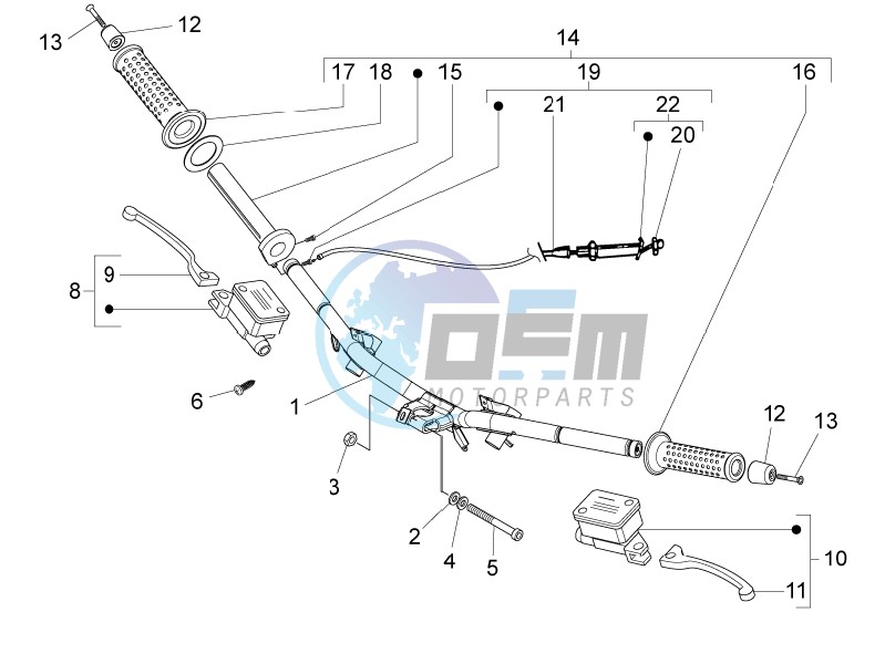 Handlebars - Master cilinder