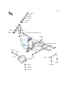 KL 250 D [KLR250] (D10-D14) [KLR250] drawing FRAME