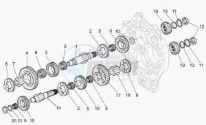 V 11 1100 Le Mans Le Mans drawing Driven shaft