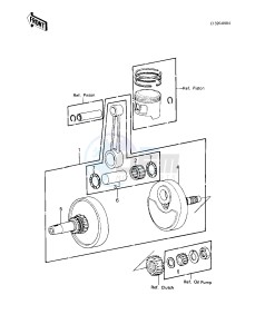 KLT 200 A [KLT200] (A4-A4A DUCKSTER) [KLT200] drawing CRANKSHAFT