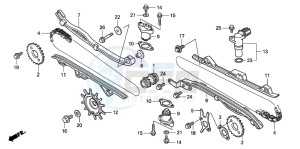 GL1800 drawing CAM CHAIN/TENSIONER