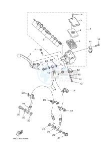 MT09 900 (1RCA 1RCB) drawing FRONT MASTER CYLINDER