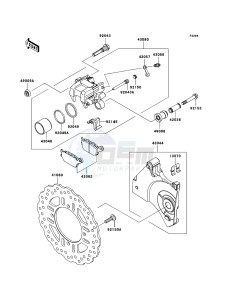 Z750 ZR750L7F GB XX (EU ME A(FRICA) drawing Rear Brake