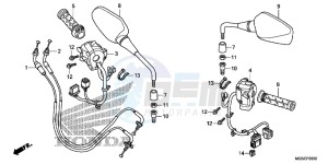 NC700DC Integra E drawing SWITCH/ CABLE/ MIRROR