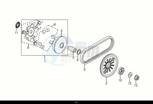 SYMPHONY ST 50 (XL05W1-NL) (E5) (M1) drawing MOVABLE DRIVE FACE ASSY