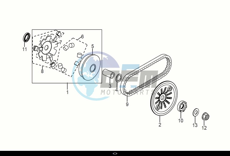 MOVABLE DRIVE FACE ASSY