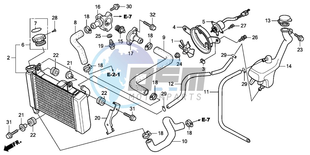 RADIATOR (CBR125RW7)