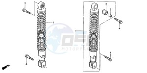 NSS250EX FORZA EX drawing REAR CUSHION