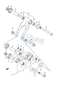 RM125 (E28) drawing CUSHION LEVER (MODEL N)