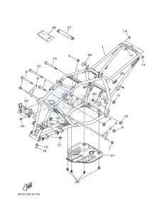 YFM250R YFM25RB RAPTOR 250 (1BTG 1BTH 1BTJ) drawing FRAME