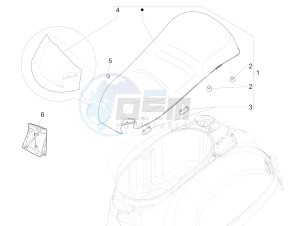 GTS 300 ie Super ABS (USA) (AU, HK) drawing Saddle/seats