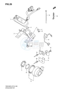 RMX450 drawing SPEEDOMETER