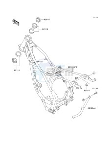 KX 85 A [KX85 MONSTER ENERGY] (A6F - A9FA) A9FA drawing FRAME