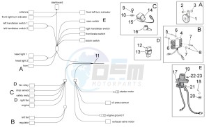 Tuono 1000 v4 R APRC ABS drawing Electrical system I