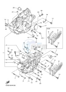 WR450F (1DXD 1DXB 1DXC 1DXE) drawing CRANKCASE