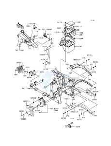 VULCAN 900 CLASSIC VN900BFFA GB XX (EU ME A(FRICA) drawing Frame Fittings