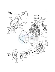 ER-6F EX650EFF XX (EU ME A(FRICA) drawing Engine Cover(s)