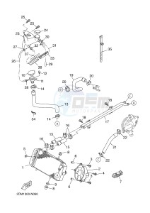 YP125RA (ABS) X-MAX125 ABS X-MAX (2DMA 2DMA) drawing RADIATOR & HOSE