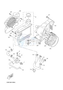 YN50 YN50F NEO'S 4 (2ACM 2ACM 2ACM 2ACM) drawing RADIATOR & HOSE