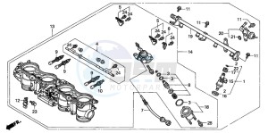 CBR600FS drawing THROTTLE BODY