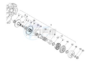 X8 200 drawing Driven pulley