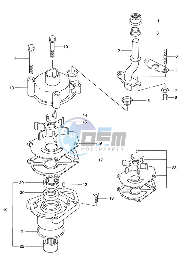 Water Pump (1986 to 1996)