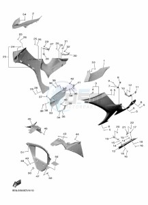 YZF1000W-B YZF-R1 (B3L9) drawing COWLING 2