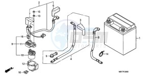 XL1000V9 Europe Direct - (ED) drawing BATTERY