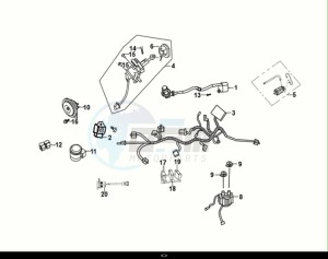 JET 14 200i (XC20W2-EU) (E5) (M1) drawing WIRE HARNESS