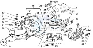 Hexagon 125 GT drawing Glove compartment